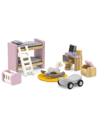 VIGA PolarB Möbel-Set für das Puppenhaus – Kinderzimmer