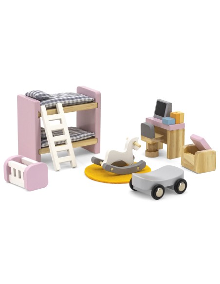 VIGA PolarB Möbel-Set für das Puppenhaus – Kinderzimmer