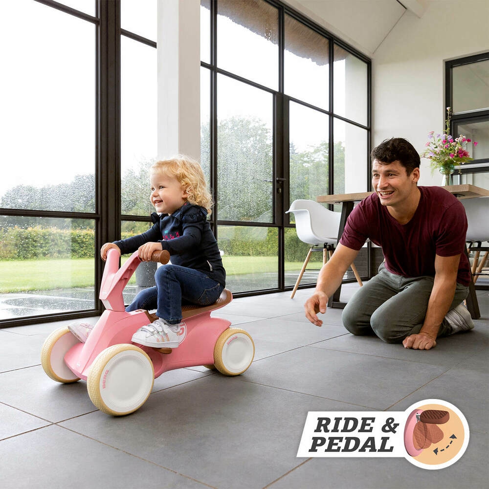Go2 gokart jeździk rowerek 2w1 retro pink