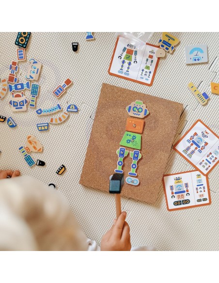 Medinis kūjis „Plaktukas“ Viga - Montessori kūrybinis rinkinys 45 el.