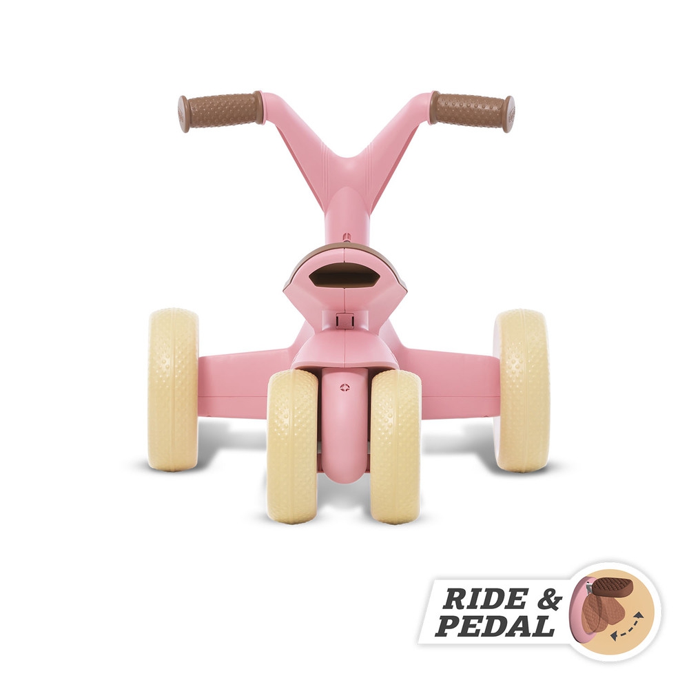 Go2 gokart jeździk rowerek 2w1 retro pink