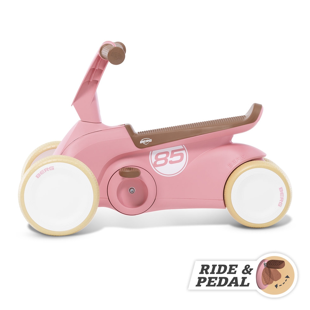 Go2 gokart jeździk rowerek 2w1 retro pink
