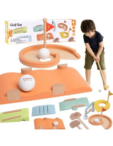 CLASSIC WORLD Wooden Obstacle Golf Set