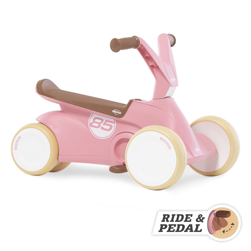 Go2 gokart jeździk rowerek 2w1 retro pink