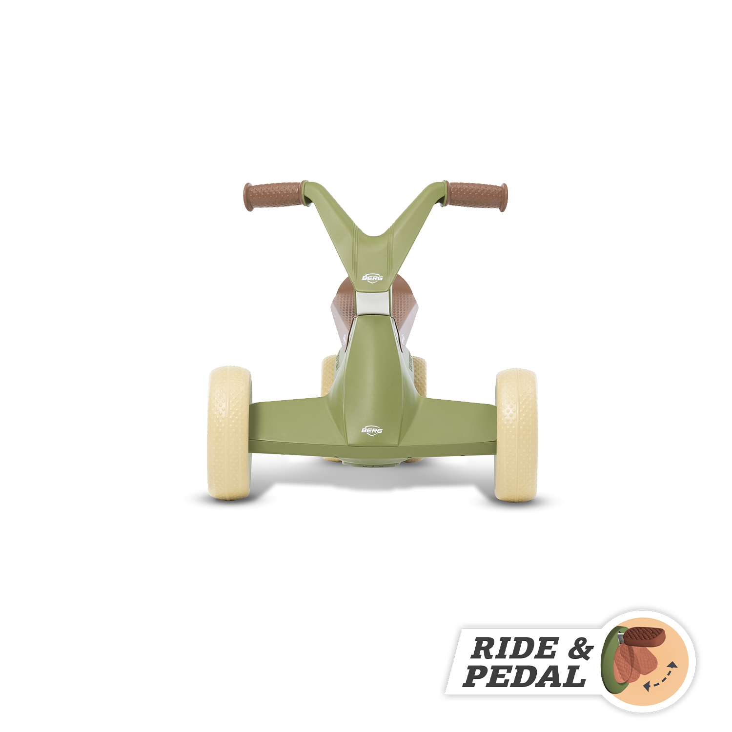 Go2 gokart jeździk rowerek 2w1 retro green