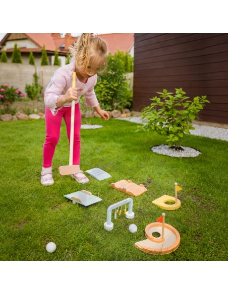 CLASSIC WORLD Wooden Obstacle Golf Set