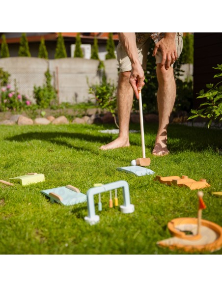 CLASSIC WORLD Wooden Obstacle Golf Set