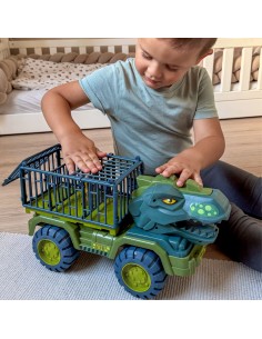 WOOPIE Ciężarówka Dinozaur Transporter Figurki 2