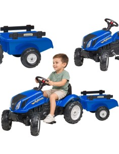FALK New Holland Tractor with Trailer and Bonnet 2-5 years old