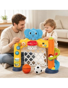 WOOPIE Interactive 2-in-1 Basketball Goal for Children 2