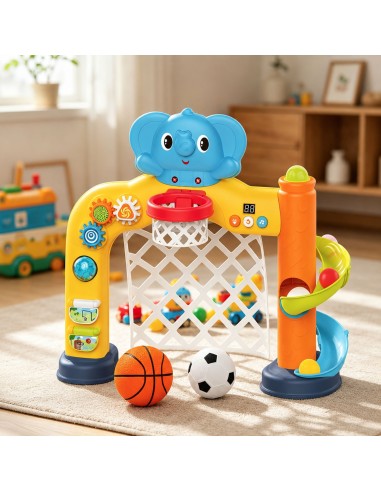 WOOPIE Interactive 2-in-1 Basketball Goal for Children