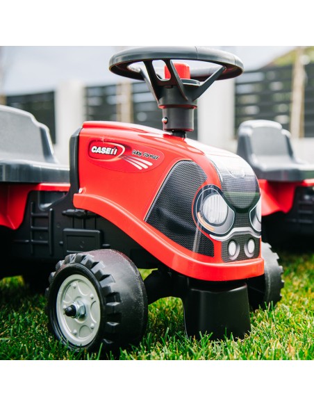 Baby Case IH Ride-on Tractor with Trailer for Children 12+ Months