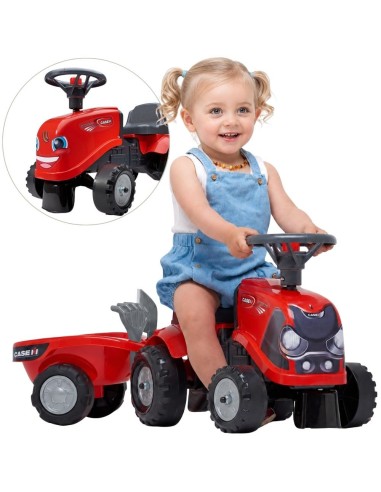 Jeździk Traktorek Baby Case IH z Przyczepką dla Dzieci 12+ miesięcy