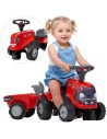 Baby Case IH Ride-on Tractor with Trailer for Children 12+ Months