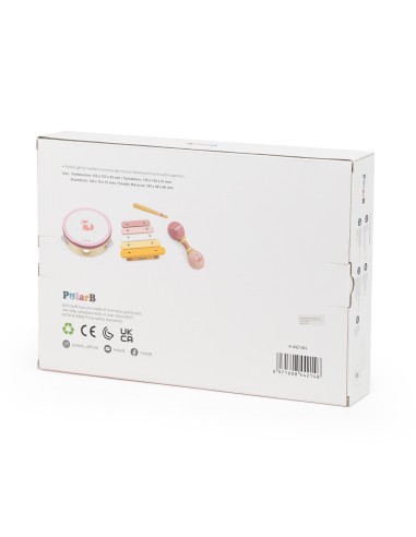 VIGA PolarB Pink Musical Instrument Set - Music for Children