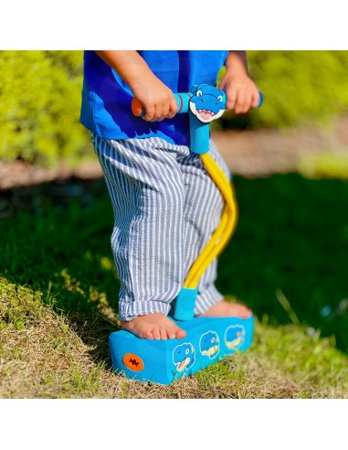 Foam Pogo Jumper Blue Dinosaur WOOPIE