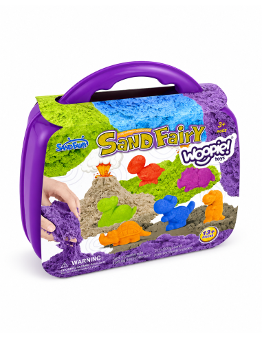 WOOPIE Kinetic Sand Set Dinosaurs Suitcase 19 pcs