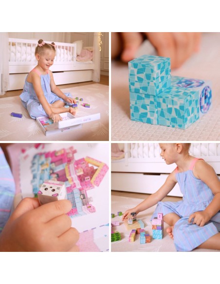 WOOPIE Magnetic Cubes 86 pcs 3D - Set of Magnets for Children