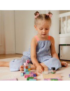 WOOPIE Magnetic Cubes 86 pcs 3D - Set of Magnets for Children 2