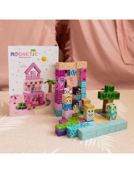 WOOPIE Magnetic Cubes 86 pcs 3D - Set of Magnets for Children