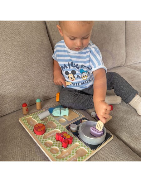 Wooden Kitchen 2 in 1 Sorter with Accessories Children's Kitchen Tooky Toy