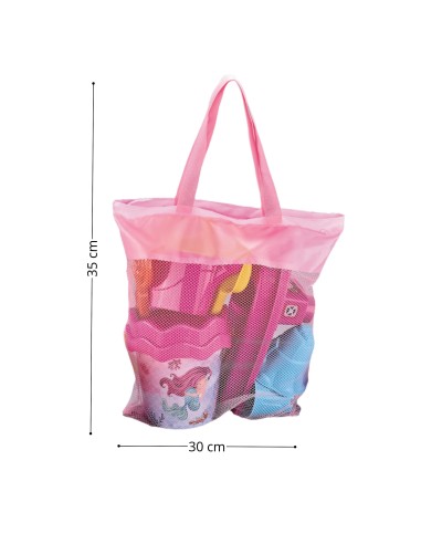 Woopie Pink Sand Beach Set with Boat and Bag 9 Pieces