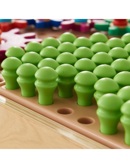 MASTERKIDZ Board Pegs 512 Pcs 6 Colors - Perfect for Use