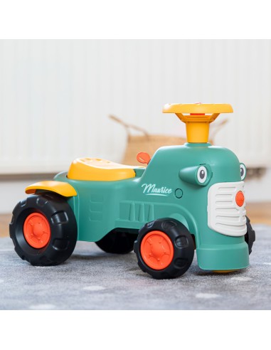 FALK traktoriukas „Baby Maurice“ žalias vintage su priekaba 1+