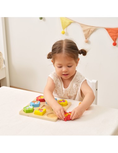 VIGA wooden educational puzzles - Animals for children