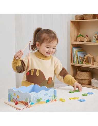 Wooden Magnetic Fishing Game Viga - fun and learning for toddlers
