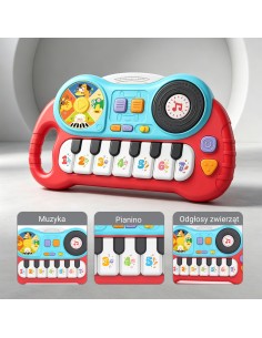 Interactive piano for children educational organ animal sounds 2