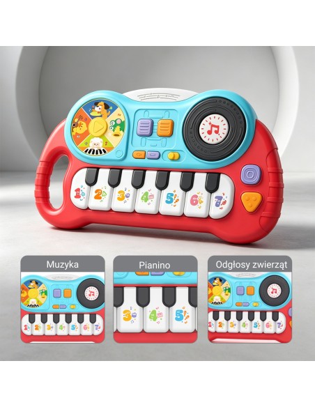 Interactive piano for children educational organ animal sounds