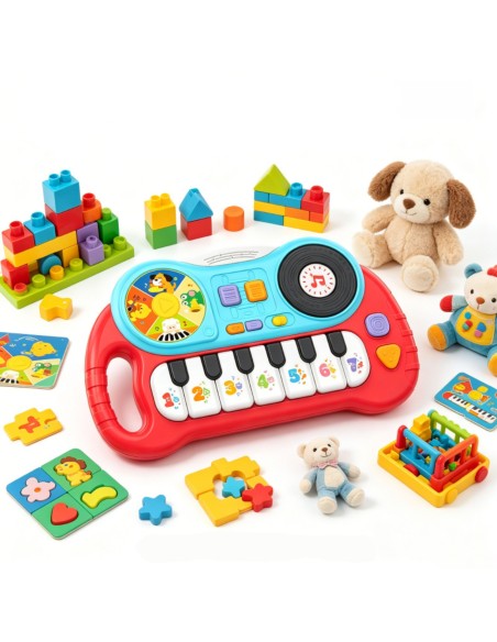 Interactive piano for children educational organ animal sounds