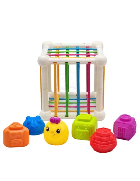 WOOPIE BABY Sensory Cube 7 Pieces Animal Toys