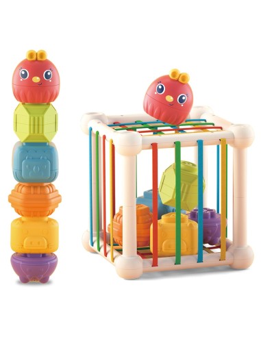 WOOPIE BABY Sensory Cube 7 Pieces Animal Toys