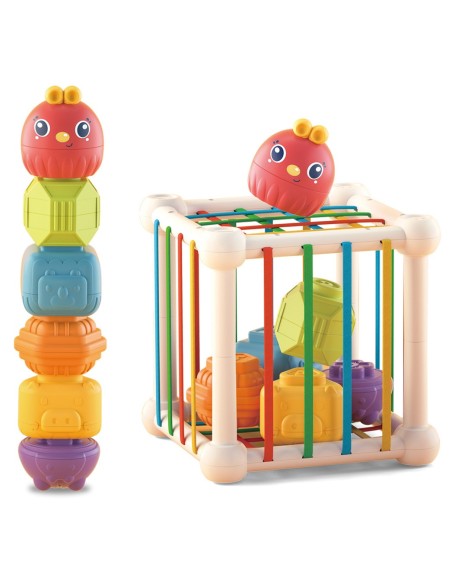 WOOPIE BABY Sensory Cube 7 Pieces Animal Toys