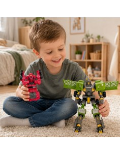 WOOPIE Roboty Transformujące 4w1 - Samochody Bojowe dla Dzieci 2