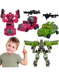 WOOPIE Transforming Robots 4 in 1 - Battle Cars for Kids