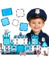 Magnetic blocks Police Station 42 pieces - WOOPIE