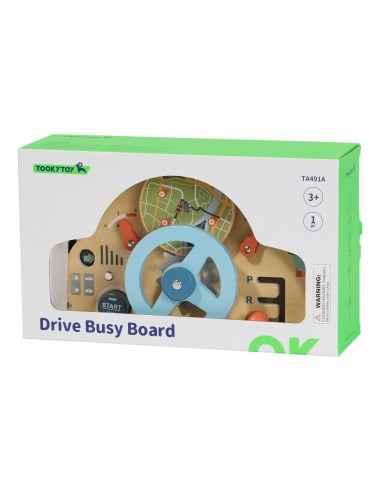 Tooky Toy Car Control Panel - Wooden Steering Wheel
