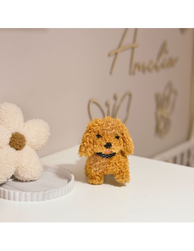 Interactive Plush Dog WOOPIE Poodle Husky with Bone