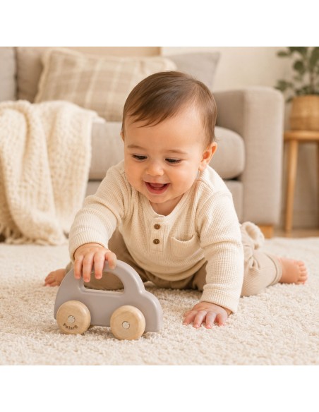 VIGA PolarB Wooden Push Car - Brown