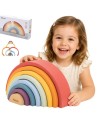 VIGA PolarB Wooden Rainbow – Creative Montessori Puzzle