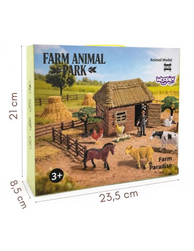 Farm with Animals 37 pieces WOOPIE - Little Farmer's House and Figurines