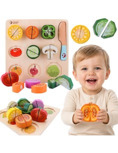 Wooden Vegetable Chopping Set CLASSIC WORLD - Educational Toy
