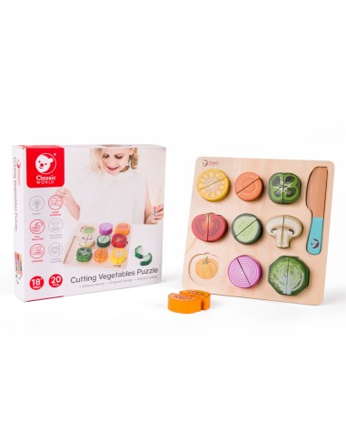 Wooden Vegetable Chopping Set CLASSIC WORLD - Educational Toy