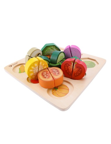 Wooden Vegetable Chopping Set CLASSIC WORLD - Educational Toy