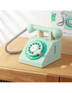 CLASSIC WORLD Telefon Stacjonarny Drewniany Dla Dzieci 2