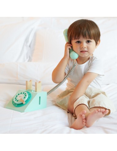 Klasyczny Drewniany Telefon dla Dzieci CLASSIC WORLD - 4 el.