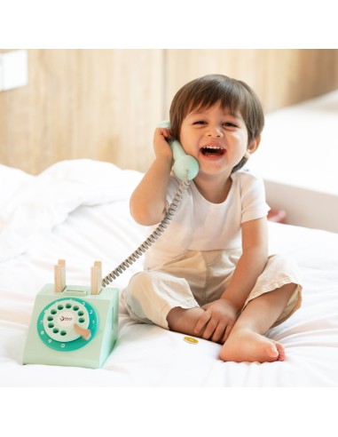 Klasyczny Drewniany Telefon dla Dzieci CLASSIC WORLD - 4 el.